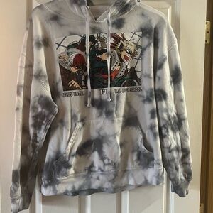 Men's Graphic Hoodie - Black and White